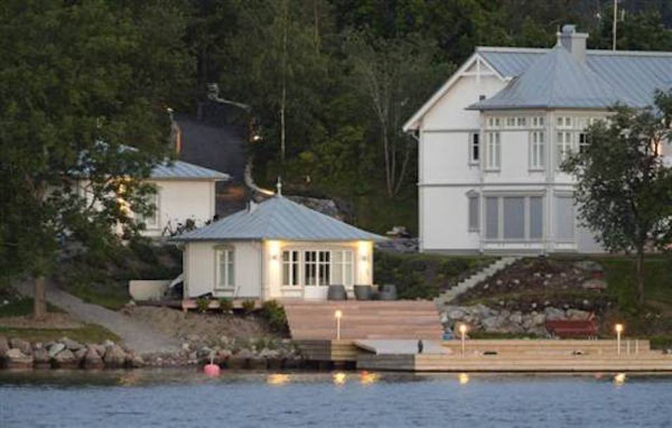 La casa sull’esclusiva isola Resar, dove ama andare a pesca con l&#39;amico Olof Mellberg (sportune.fr)